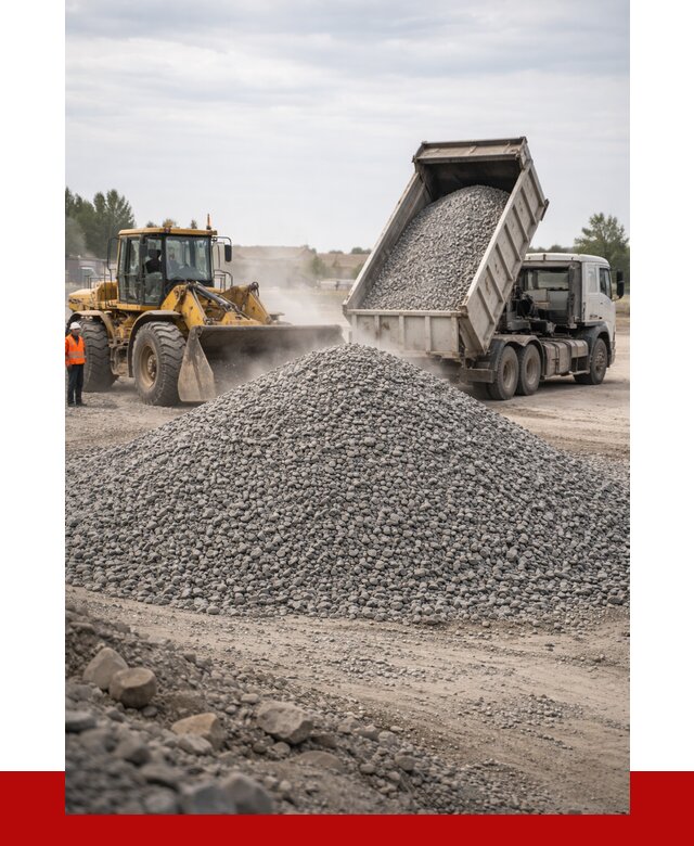 Купить щебень с доставкой в Красноярске от 2540 руб. | ПРОНЕРУДКрс