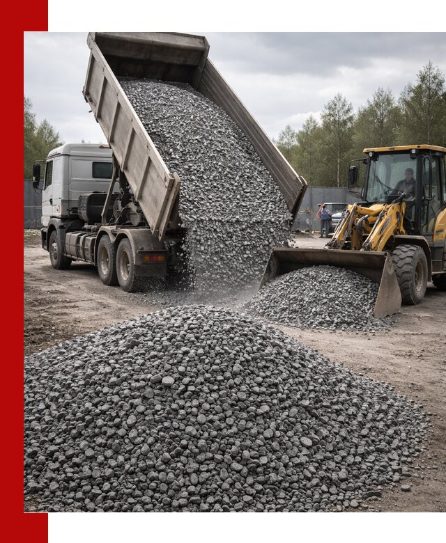Доставка и продажа щебня гранитного в Красноярске