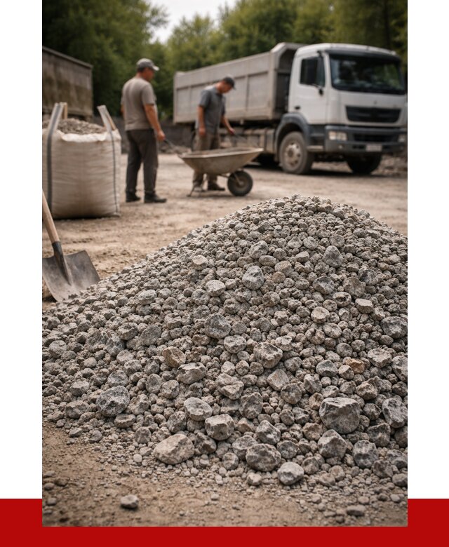 Гранитный щебень фракция 20-40 в Красноярске от 3251 руб. ПРОНЕРУДКрс