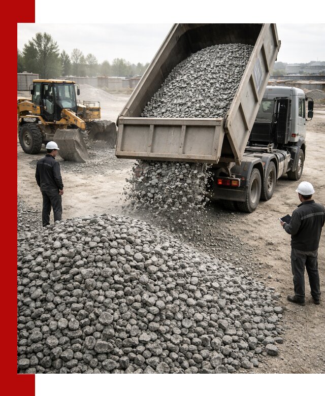 Доставка гранитного щебня фракции 20-40 в Красноярске