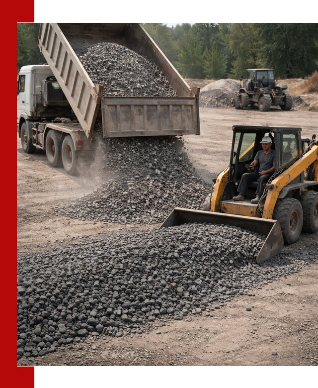 Гранитный щебень фракция 40-70 с доставкой в Красноярске