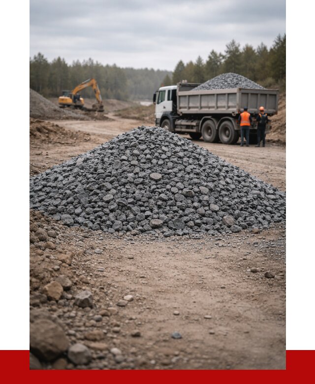 Щебень габбро диабаз фракция 40-70 в Красноярске от 2235 р-ПРОНЕРУДКрс