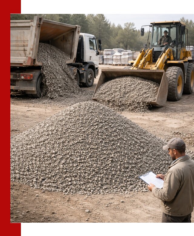 Гравийный щебень фракция 5–10 с доставкой в Красноярске