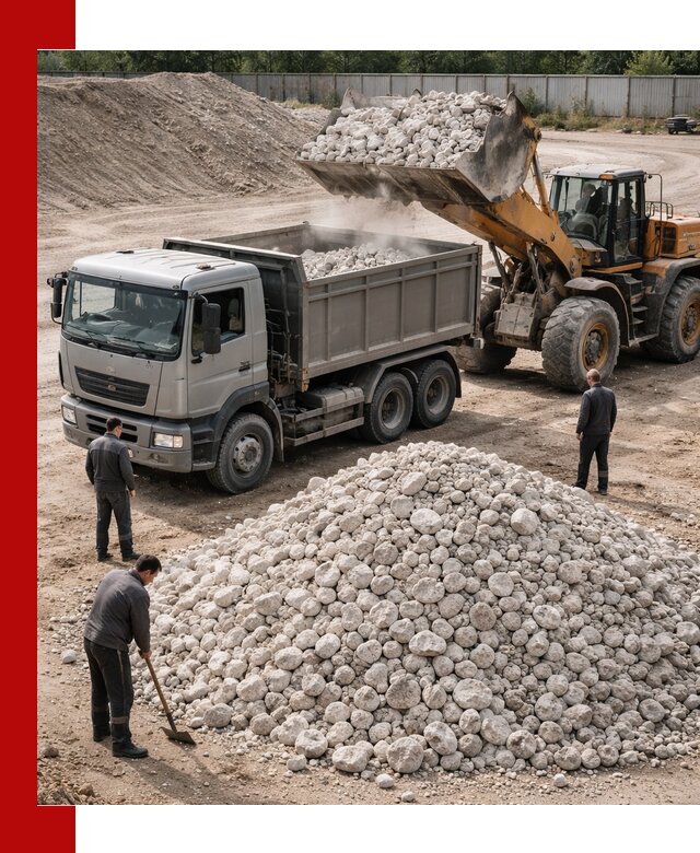 Известняковый щебень фракция 70–150 с доставкой в Красноярске