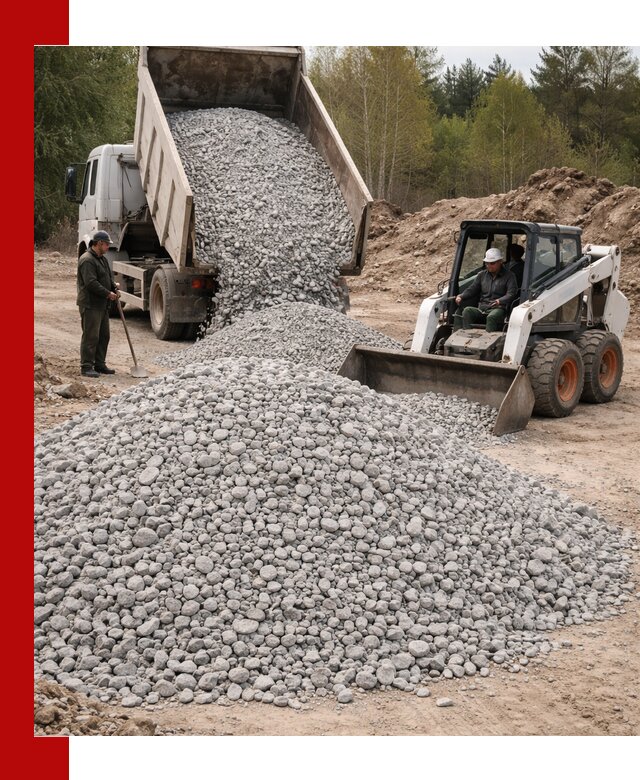Доставка доломитового щебня в Красноярске напрямую от карьера