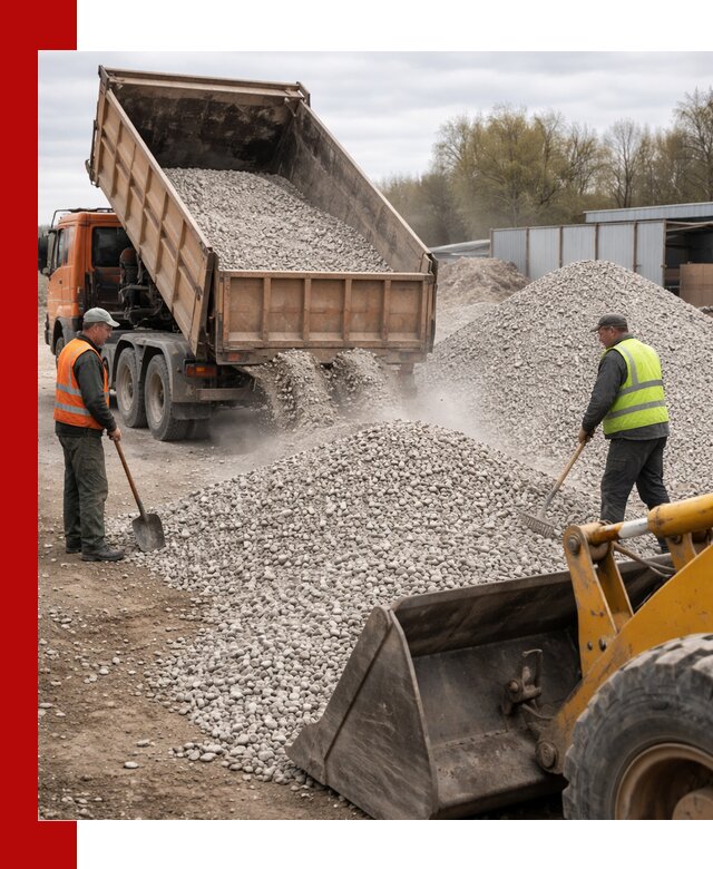 Доломитовый щебень фракции 5-20 с доставкой в Красноярске