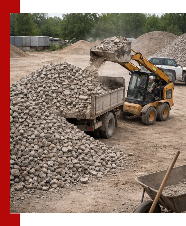 Доставка вторичного щебня в Красноярске для строительных работ