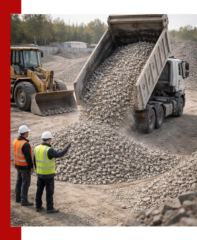 Вторичный щебень фракция 40–70 доставка в Красноярске