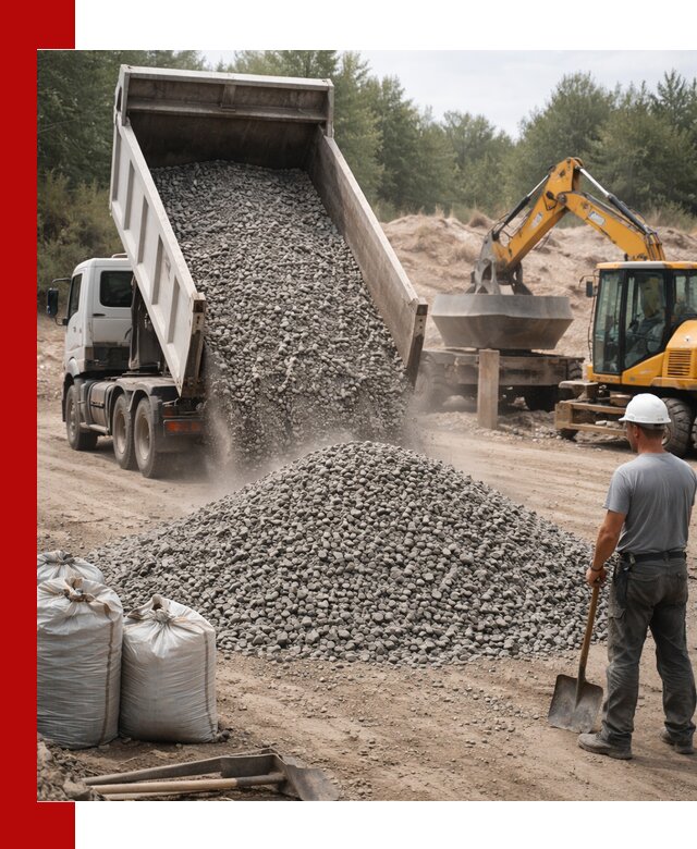 Доставка и продажа бетонного щебня в Красноярске