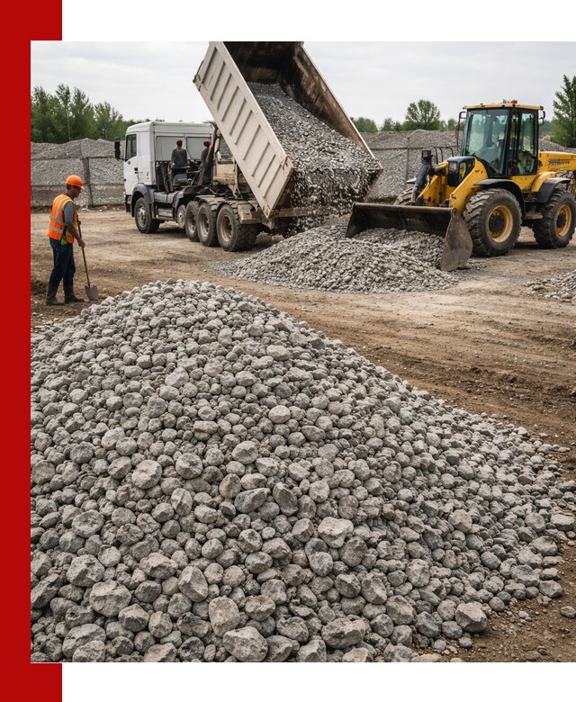 Доставка бетонного щебня фракции 40-70 в Красноярске