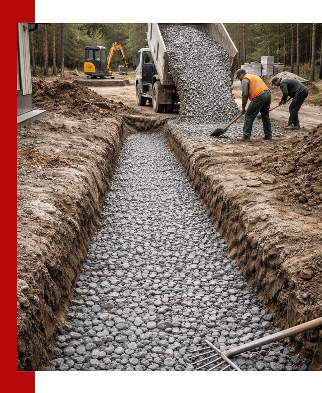 Щебень для дренажа с доставкой в Красноярске высокого качества