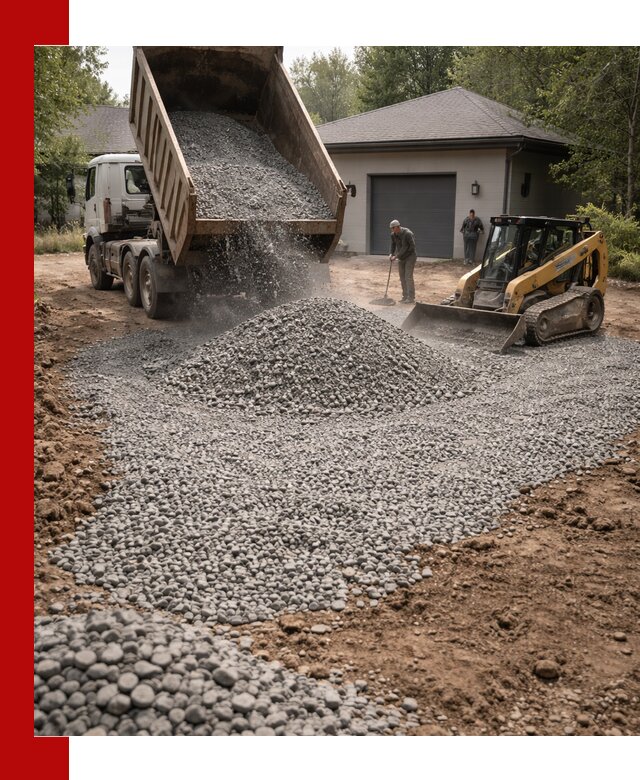Щебень для парковки в Красноярске: доставка и укладка качественного материала