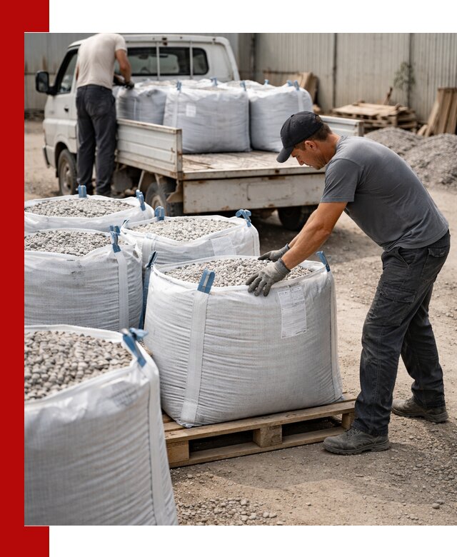Доставка щебня в мешках по выгодным ценам в Красноярске