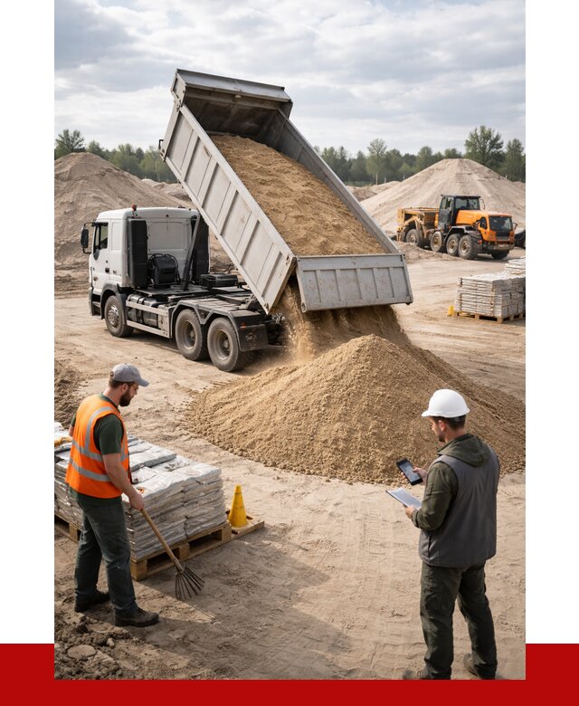 Карьерный песок с доставкой в Красноярске от 3658 р. ПРОНЕРУДКрс