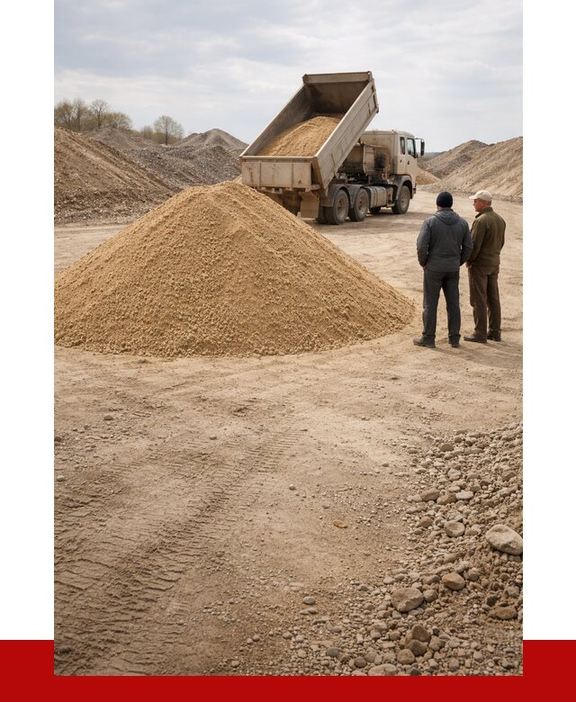 Карьерный песок крупнозернистый в Красноярске от 8636 р | ПРОНЕРУДКрс