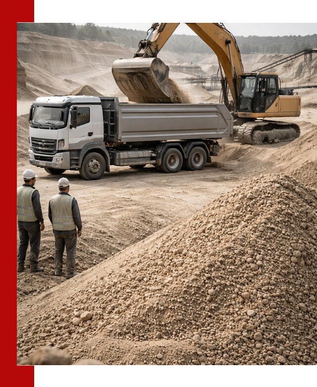 Карьерный крупнозернистый песок с доставкой в Красноярске