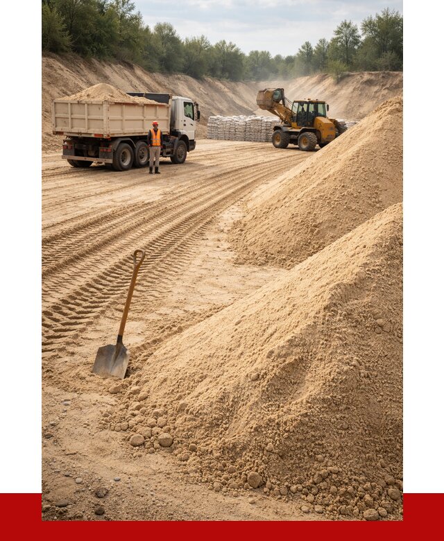 Карьерный песок мелкозернистый в Красноярске от 9144 р. | ПРОНЕРУДКрс