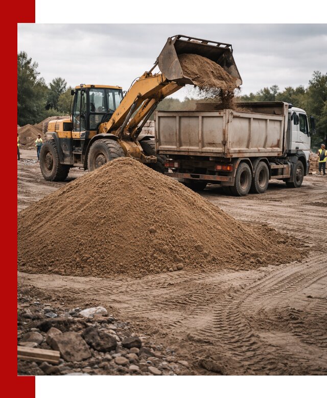 Доставка речного песка навалом в Красноярске быстро и выгодно