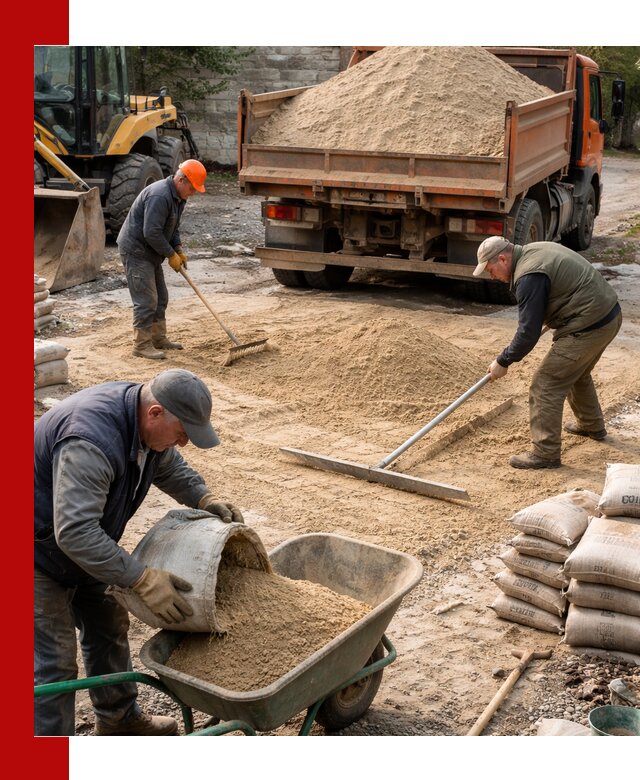 Поставка песка для стяжки в Красноярске с быстрой доставкой