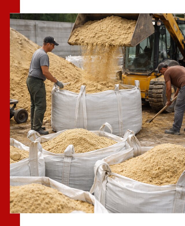 Поставка качественного песка для кладки в Красноярске