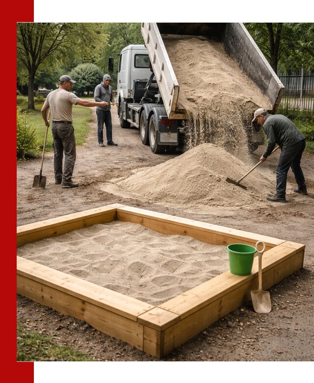 Песок для песочницы с доставкой в Красноярске недорого и чистый