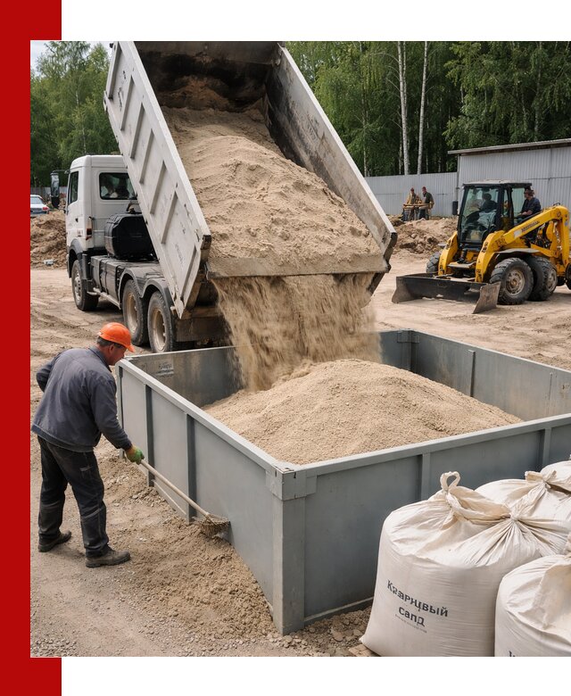 Кварцевый песок для фильтра в Красноярске — доставка и качество