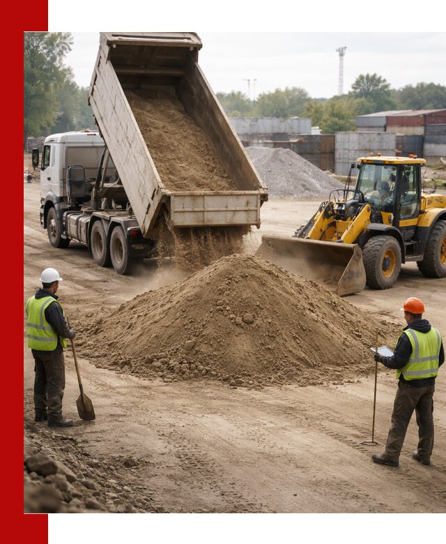 Доставка и продажа пескогрунта оптом и в розницу в Красноярске