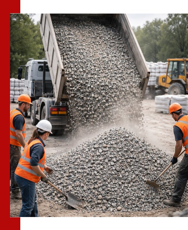 Доставка гравия и камня в Красноярске оптом и в розницу
