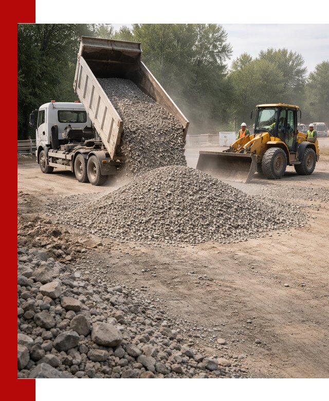 Гравий фракция 5–20 доставка в Красноярске оптом и в розницу