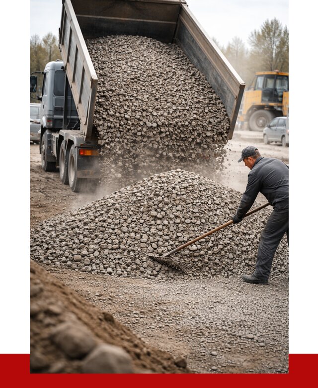 Гравий фракция 20-40 в Красноярске от 2540 р. доставка | ПРОНЕРУДКрс