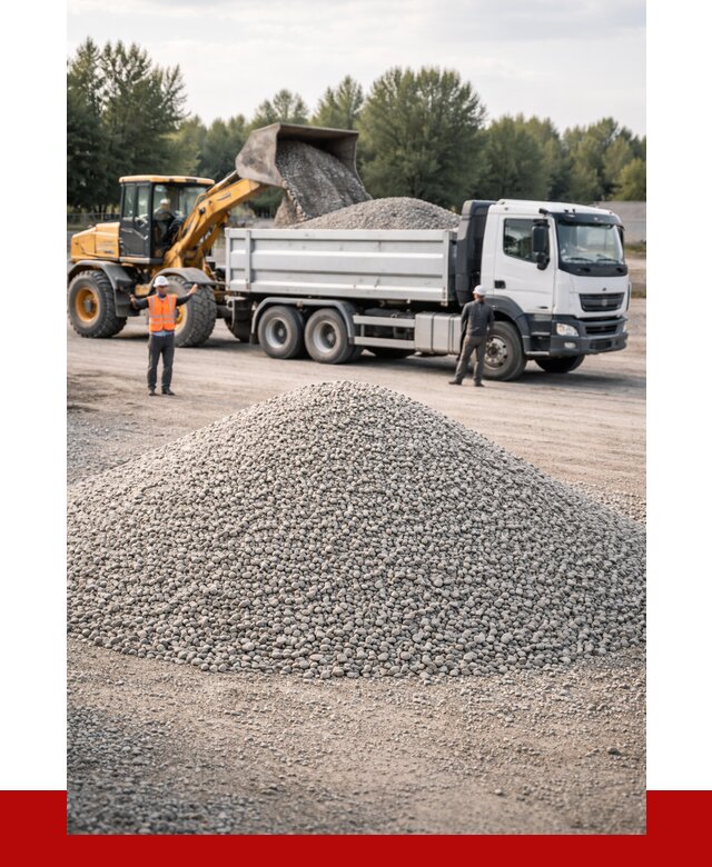 Купить мытый гравий в Красноярске от 3556 р, доставка ПРОНЕРУДКрс