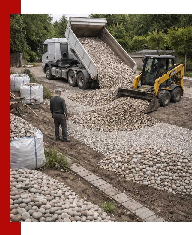 Доставка морской гальки оптом и в розницу в Красноярске