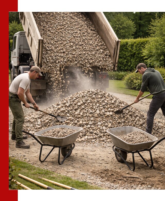 Доставка и продажа декоративной гальки в Красноярске