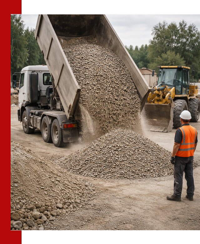 Доставка щпс в Красноярске — щебеночно-песчаная смесь под заборы и дорожки