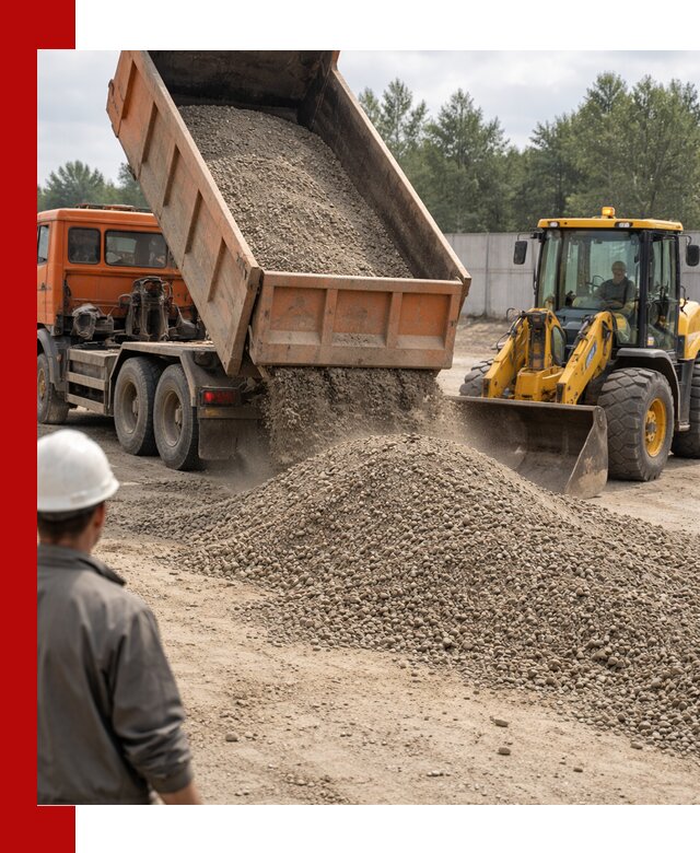 Доставка щпс С8 самосвалами в Красноярске от производителя