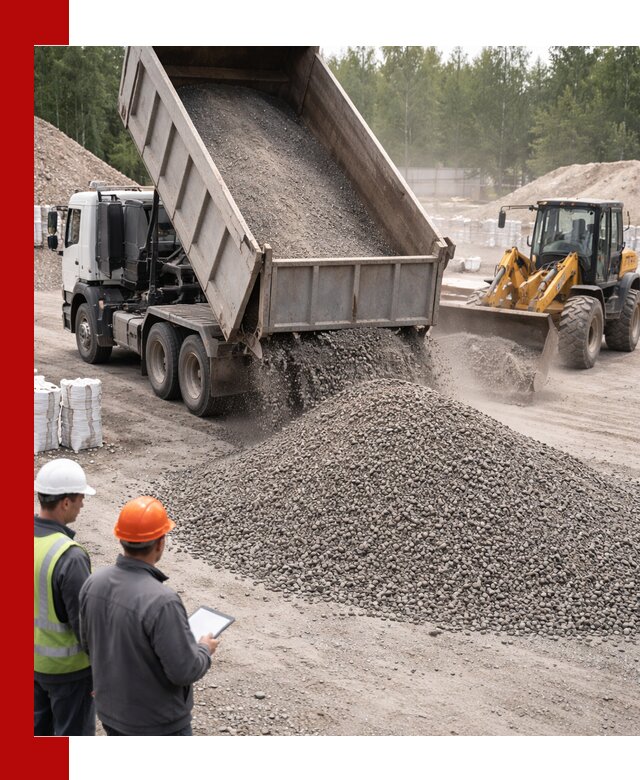 Доставка и продажа гранитного отсева 0-10 в Красноярске