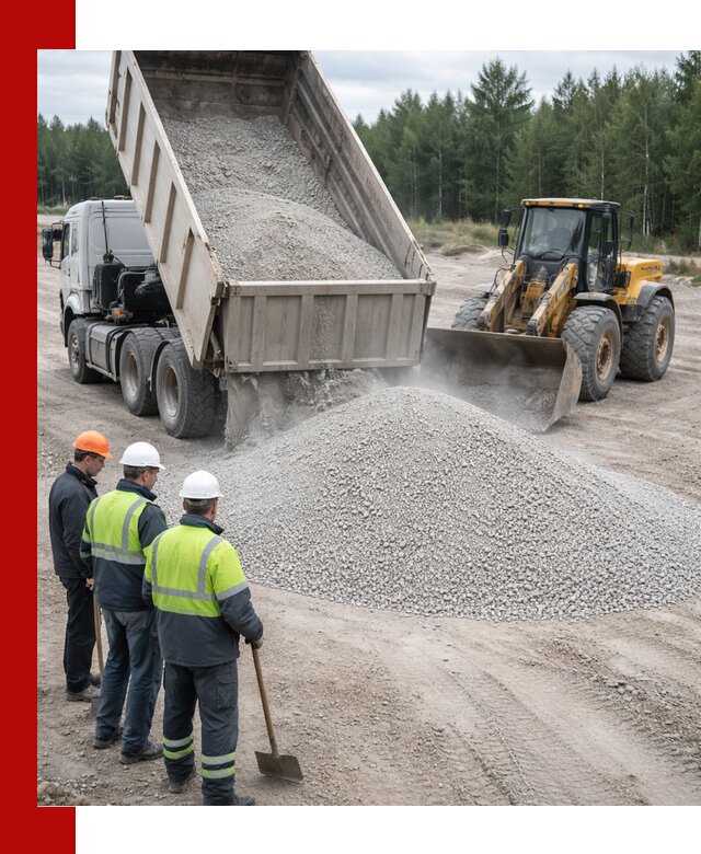 Известняковый отсев 0-5 доставка в Красноярске быстро и выгодно
