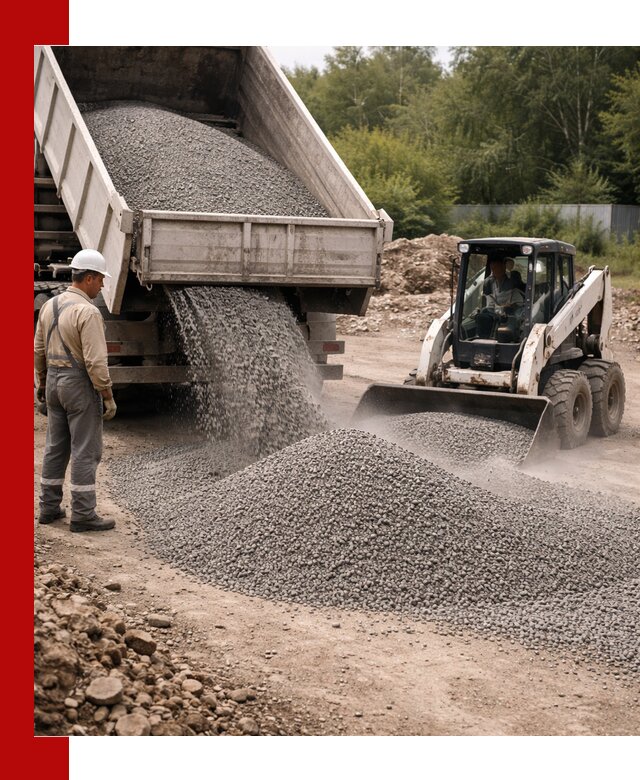 Доставка гравийного отсева 0-5 в Красноярске оптом и в розницу