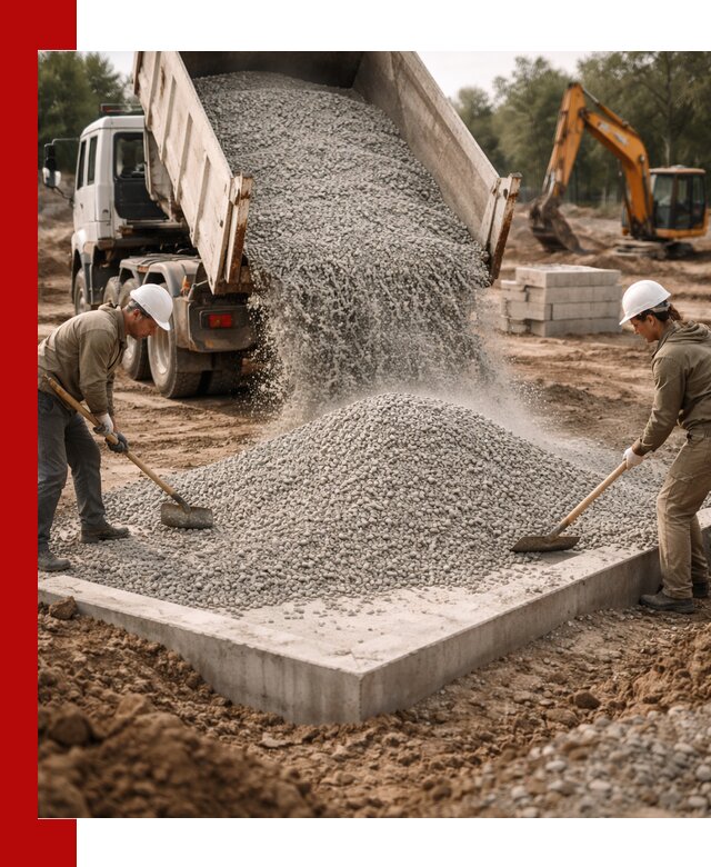 Доставка и продажа отсева для бетона в Красноярске