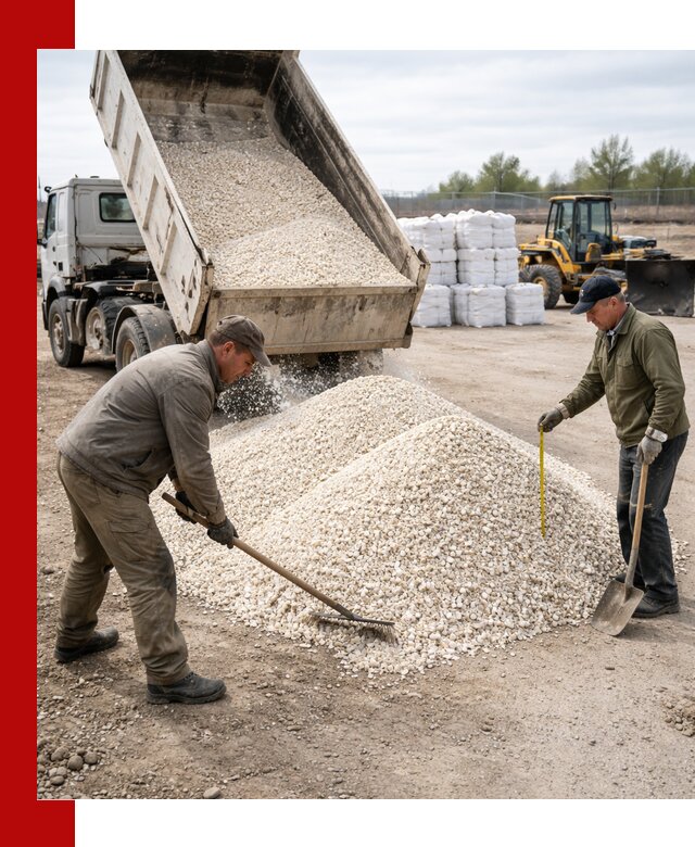 Мраморная крошка с доставкой и разгрузкой в Красноярске