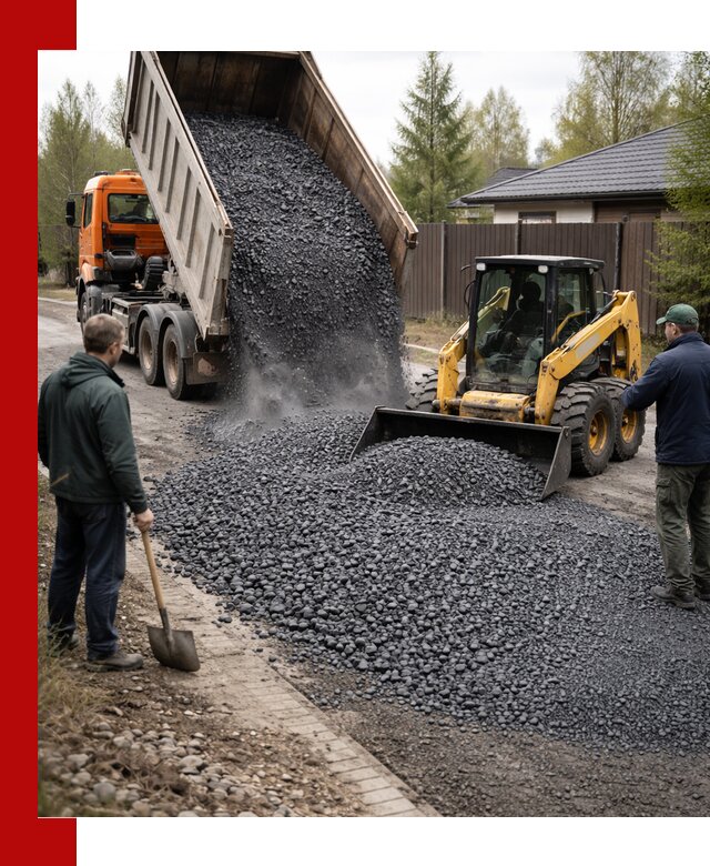 Крошка габбро с доставкой в Красноярске для строительных работ