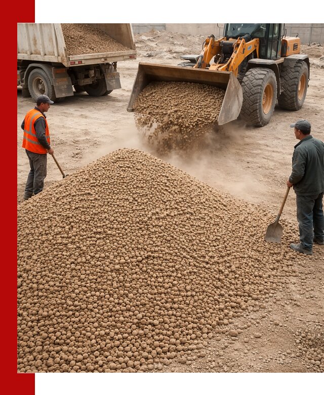 Керамзит фракция 10-20 с доставкой в Красноярске