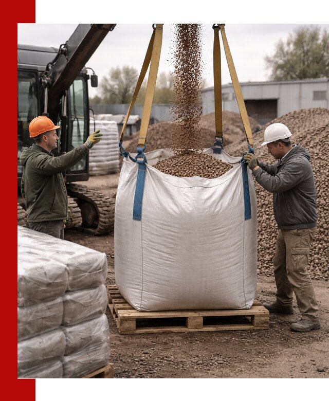 Керамзит в биг-бегах с доставкой в Красноярске