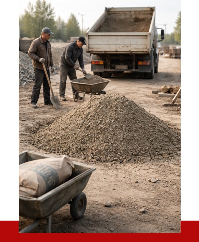Цементно-песчаная смесь М150 в Красноярске от 4775 р. | ПРОНЕРУДКрс