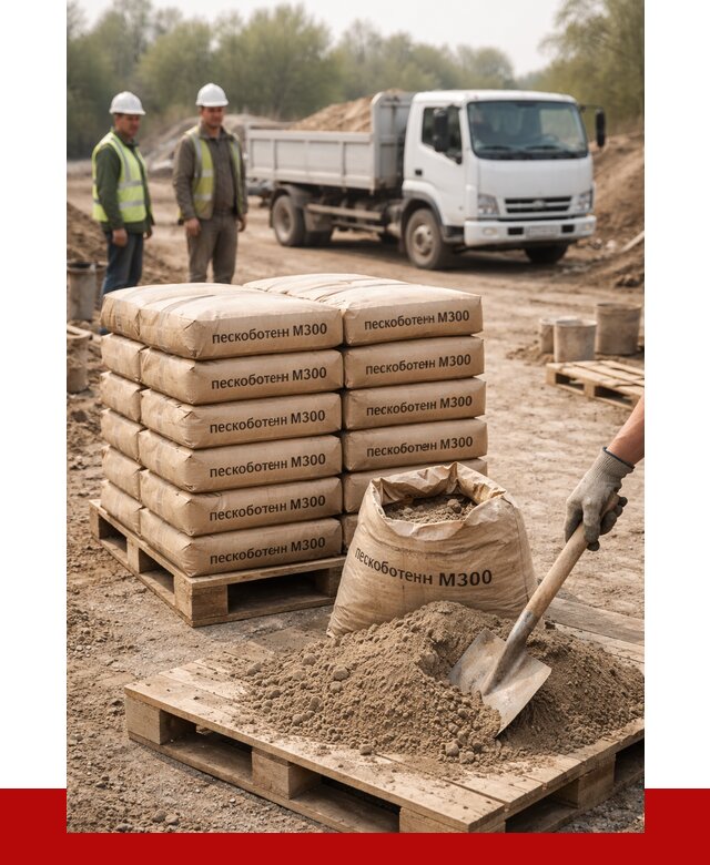 Пескобетон М300 в Красноярске с доставкой от 4724 р. за куб | ПРОНЕРУДКрс