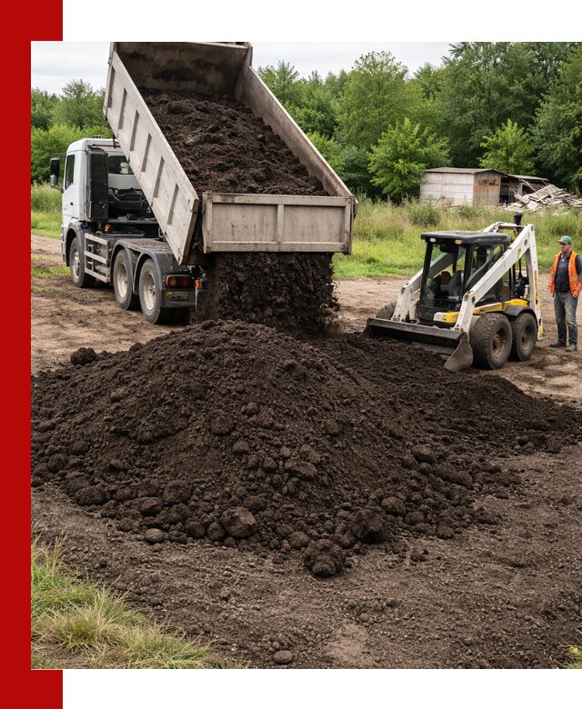 Поставка плодородной земли с доставкой самосвалом в Красноярске