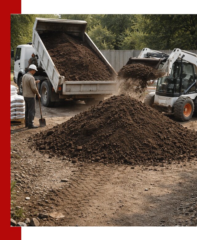 Доставка растительного грунта в Красноярске от производителя оптом и в розницу
