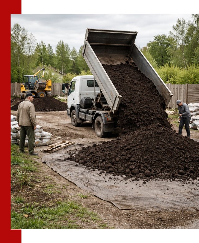 Доставка качественного почвогрунта в Красноярске оптом и в розницу