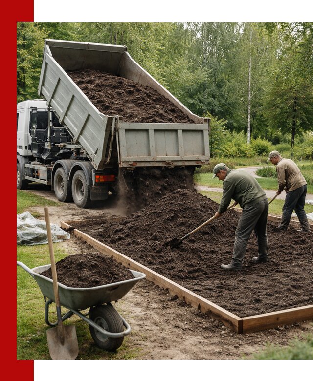Доставка грунта для озеленения и благоустройства в Красноярске