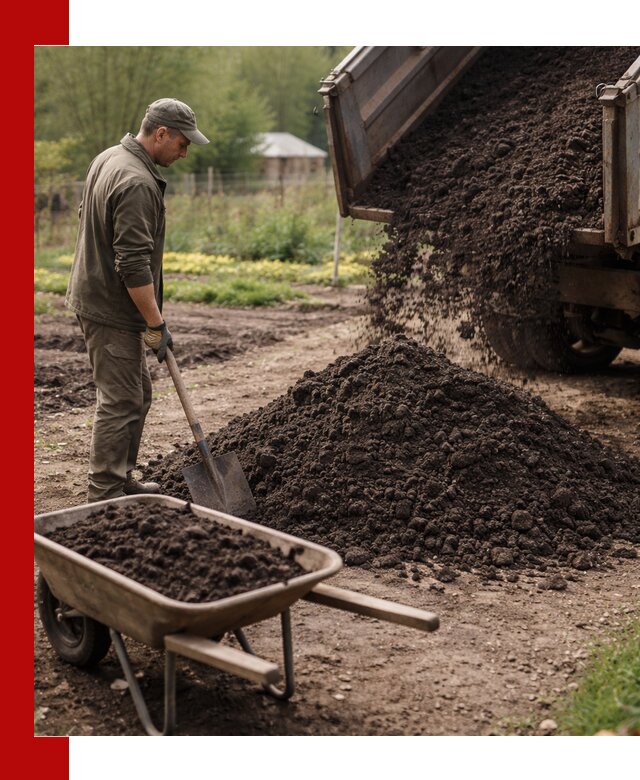 Доставка качественной земли для огорода в Красноярске